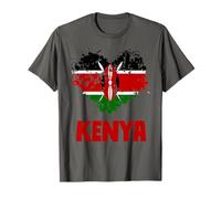 Kenya Flag Outfit Idea For Women & Kenyan Flag Themed T-Shirt