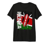 Kenya Flag Vintage Distressed Kenya Premium T-Shirt