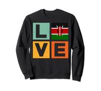 Kenya Love - Country Flag Love Kenya Sweatshirt