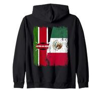 Kenya Mexico Half Flag Kenyan Mexican Heritage Zip Hoodie