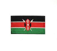 Kenya National Country Flag Iron Sew on Embroidered Patch