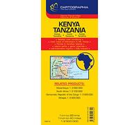 Kenya, Tanzania (Country Map)