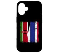 Kenya Thailand Half Flag Kenyan Thai Roots Case for iPhone 16