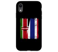 Kenya Thailand Half Flag Kenyan Thai Roots Case for iPhone XR