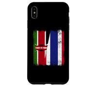 Kenya Thailand Half Flag Kenyan Thai Roots Case for iPhone XS Max