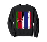 Kenya Thailand Half Flag Kenyan Thai Roots Sweatshirt