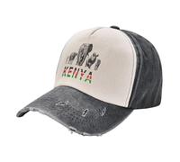 Kenya Wildlife Big Five Safari for Kenya Fans Baseball Cap Tea Hat Fluffy Hat Hats for Men Women's Cotton, for All Seasons