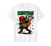 Kenyan Dab Kid - Cool Kenya Flag Dabbing Boy for Kids T-Shirt