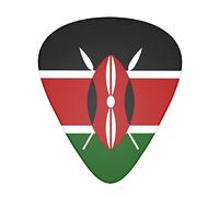 Kenyan Flag 12-Pack Guitar Picks, Includes Thin, Medium & Heavy Gauges 3 Sizes for Guitar Electric Acoustic Picks