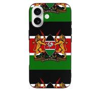 Kenyan Flag Coat of Arms Novelty Phone Cases Cover Compatible with iPhone 16/16 Plus/16 Pro/16 Pro Max/16 E