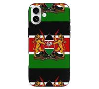 Kenyan Flag Coat of Arms Novelty Phone Cases Cover Compatible with iPhone 16/16 Plus/16 Pro/16 Pro Max/16 E