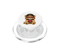 Kenyan Flag Lion Heart Heritage Outfit for Kenya PopSockets PopGrip for MagSafe