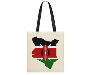Kenyan Flag Map Cute Tote Bag for Women Polyester Large Shoulder Bags Handle Shopping Bag for Lady