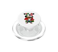 Kenyan King Dabbing Boy Kenya Pride Crown Flag Map Youth PopSockets PopGrip for MagSafe