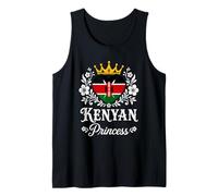 Kenyan Princess Kenya Flag Proud Kenyan Girl Tank Top