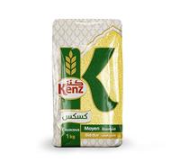 Kenz Couscous Vegan Instant Whole Grain High Fibre Protein Non-GMO Vegetarian Instant cous for Authentic Moroccan Dishes Salads Sides Healthy (1 kg, Medium Couscous)