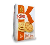 Kenz Fine Durum Semolina 1kg High Protein Wheat Flour Extra Fine Ground Finot Semolina Coarse Rich Flavour Pizza Coarse for Pasta Bread Desserts Moroccan Mediterranean Vegan Italian Recipes