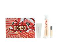Flower By Kenzo Ikebana Sakura Eau De Parfum Gift Set 3 Piece