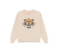 Kenzo Happy Tiger-embroidered sweatshirt - Neutrals XS-S-M-L