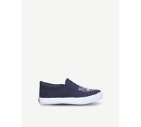 Kenzo Kenzo Deno Tiger Motif Canvas Trainers 3 - 9 Years Navy Eur 27 / 9 UK Kids