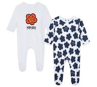 KENZO KIDS Boke Flower Cotton Babysuit (2 Pack)-6 Months