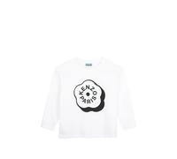 Kenzo Kids Boke Flower-print long-sleeve T-shirt - White 2-3-4-5-6-8-10-12-14