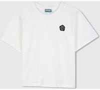 Kenzo Kids Boy's Cotton T-shirt with Boke Flower Logo on the Chest - Size: 10 - female