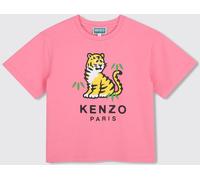 Kenzo Kids Boy's Cotton T-shirt with Contrasting Graphic Logo Print - Size: 14 - female