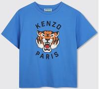 Kenzo Kids Boy's Cotton T-shirt with Tiger Graphic Print - Size: 12 - male