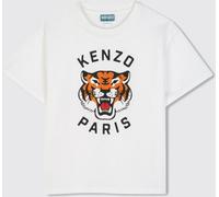 Kenzo Kids Boy's Cotton T-shirt with Tiger Paris Graphic Print - Size: 8 - male