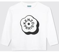 Kenzo Kids Boy's Long-Sleeved T-Shirt in Cotton with Boke Flower Logo - Size: 10 - female