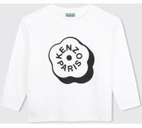 Kenzo Kids Boy's Long-Sleeved T-Shirt in Cotton with Boke Flower Logo - Size: 4 - female