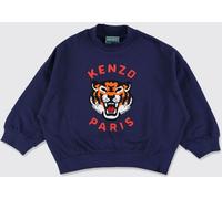 Kenzo Kids Cotton Crewneck Sweatshirt with Logo Print - Size: 12 - male