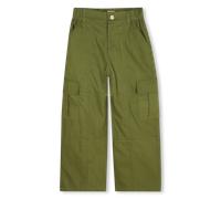 Kenzo Kids - Cotton Trousers - Sphagnum - Girl - 5 Years