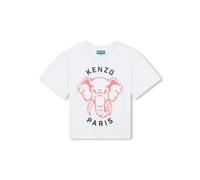 Kenzo Kids Elephant Varsity Jungle T-shirt - White 2-5
