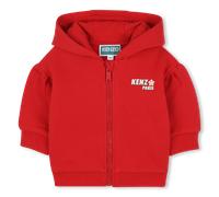 Kenzo Kids - Fleece Jogging Cardigan - Dark Red - Girl - 2 Years