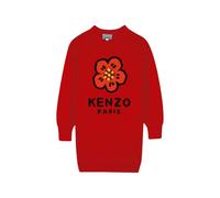 Kenzo Kids flower-motif dress - Red 4-6-8-10-12-14