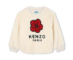 Kenzo Kids - Fluffy Fleece Sweatshirt - Sand - Girl - 4 Years