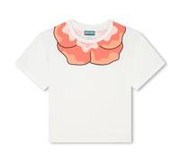 KENZO KIDS Girls SS24 Ivory Cotton Boke Flower T-Shirt-14 Years