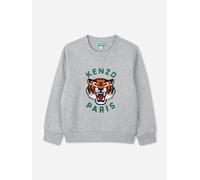 KENZO KIDS KENZO Boys Lucky Tiger Sweatshirt in Grey - Grey - 8 Yrs