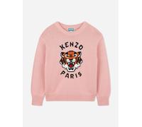 KENZO KIDS KENZO Girls Lucky Tiger Knitted Jumper in Pink - Pink - 8 Yrs