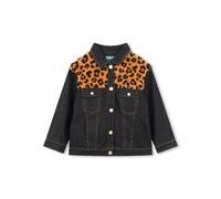 Kenzo Kids leopard-print denim jacket - Blue 3-6-8-10-14