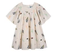 Kenzo Kids - Poplin Dress - Sand - Girl - 4 Years