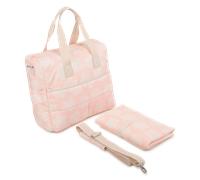 Kenzo Kids - Quilted Diaper Bag In Printed Poplin - Veiled Pink - Unisex - One Size