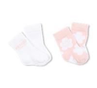 Kenzo Kids - Set Of 2 Pairs Of Knitted Socks - Veiled Pink - Unisex - Size 15