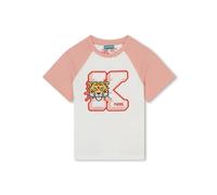 Kenzo Kids Tiger Head-motif organic cotton T-shirt - White 2