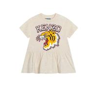 Kenzo Kids tiger ruffled dress - Neutrals 3