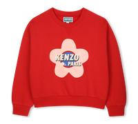 Kenzo Kids - Unbrushed Fleece Sweatshirt - Dark Red - Girl - 8 Years