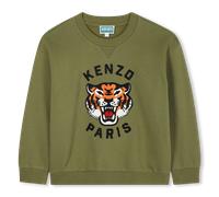 Kenzo Kids - Unbrushed Fleece Sweatshirt - Sphagnum - Boy - 10 Years