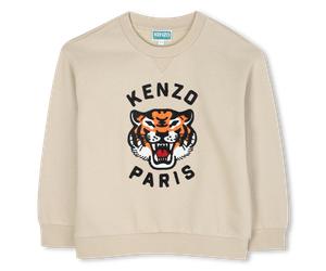 Kenzo Kids - Unbrushed Fleece Sweatshirt - Stone - Boy - 6 Years